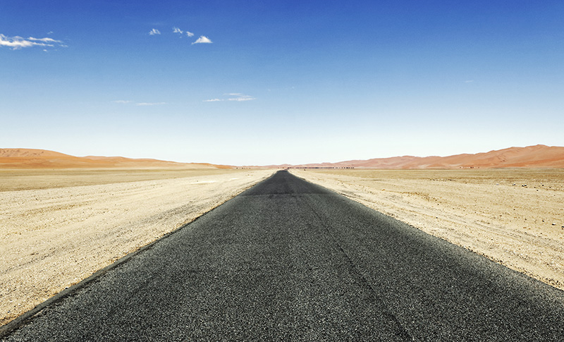 Conduciendo self-vrive por Namibia