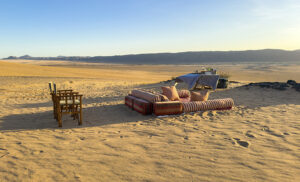 Experiencia al atardecer en Okahirongo Elephant Lodge, Kaokoland